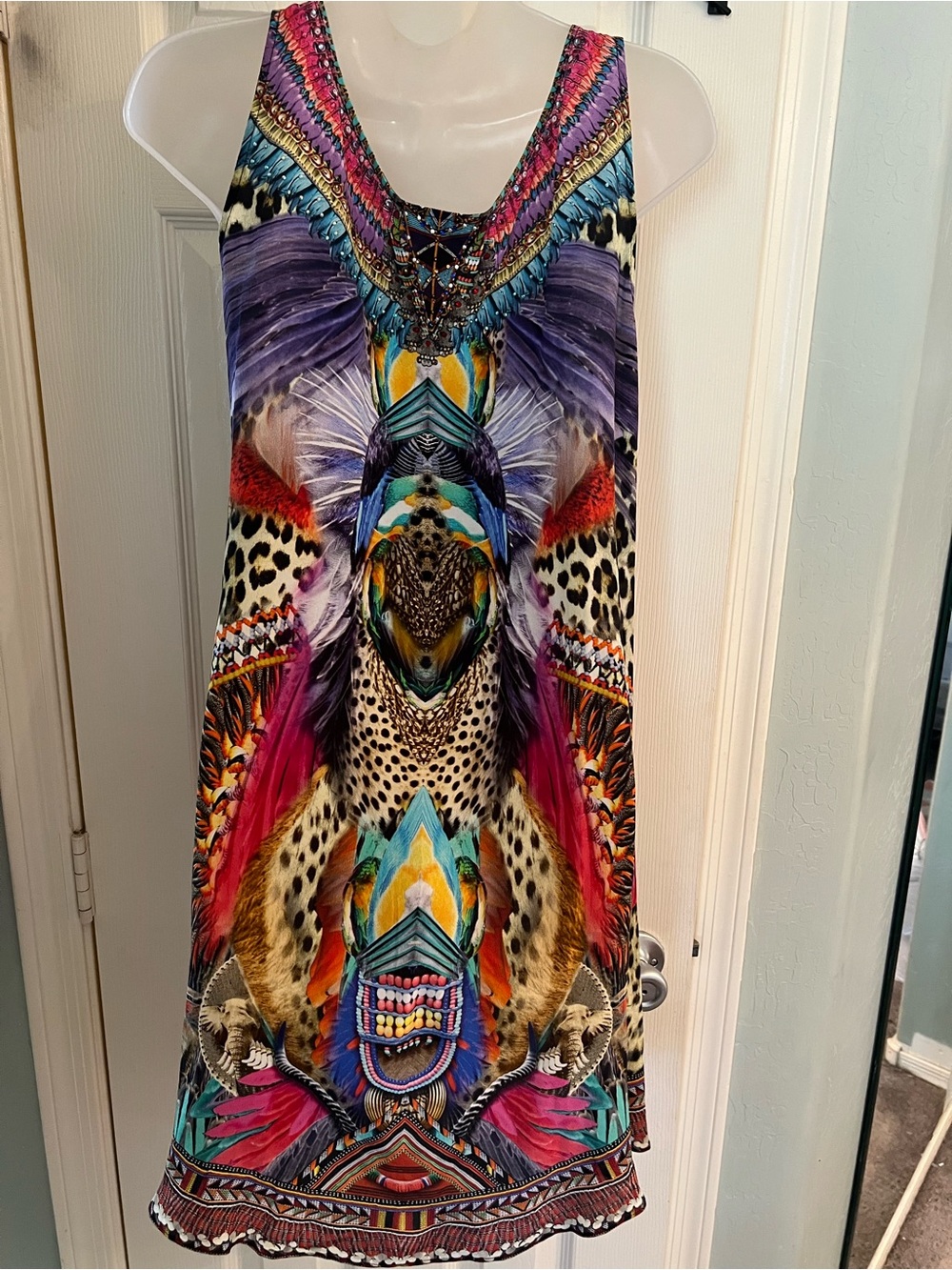 Camilla silk high low blouse small